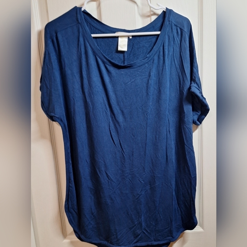 Matty M Women's Blue T Shirt Top